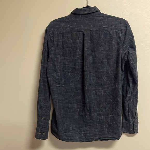 ROWM Men’s Dark Gray Flannel Button Down Shirt Small - Picture 2 of 5